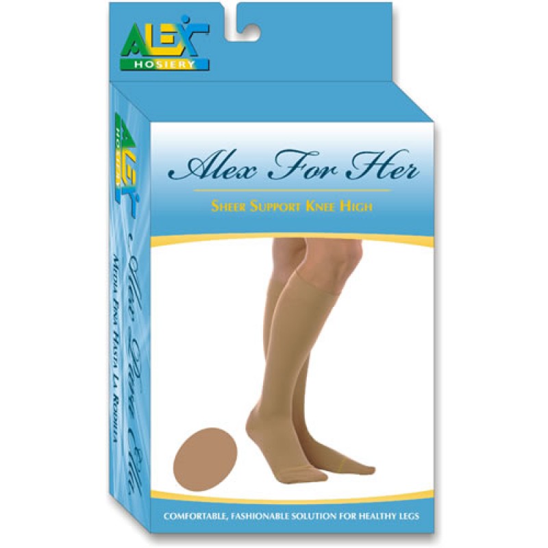 Deluxecomfort Sheer Knee Highs Nude Mmhg