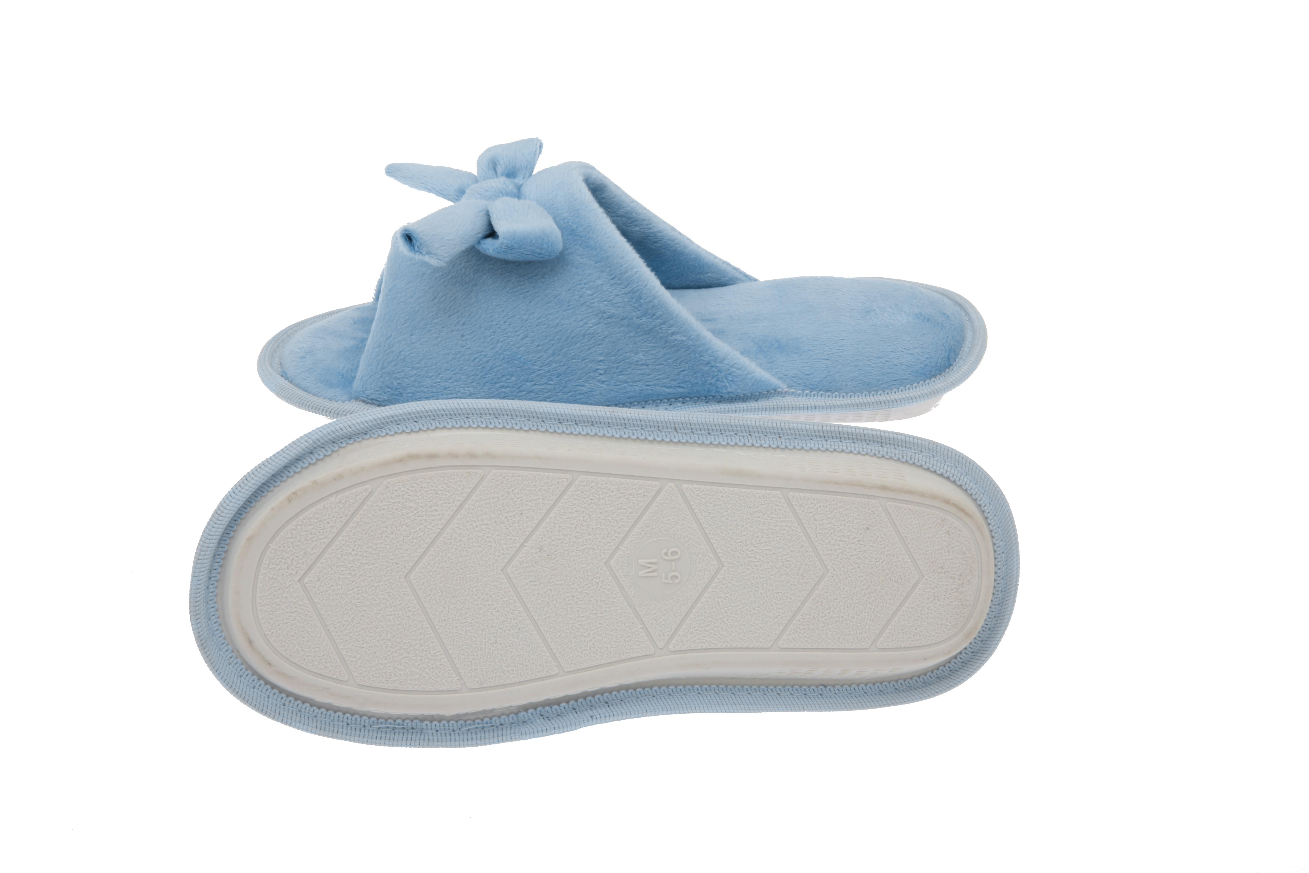 Womens Memory Foam House Slippers Open Toe Fleece Slipper Butterfly