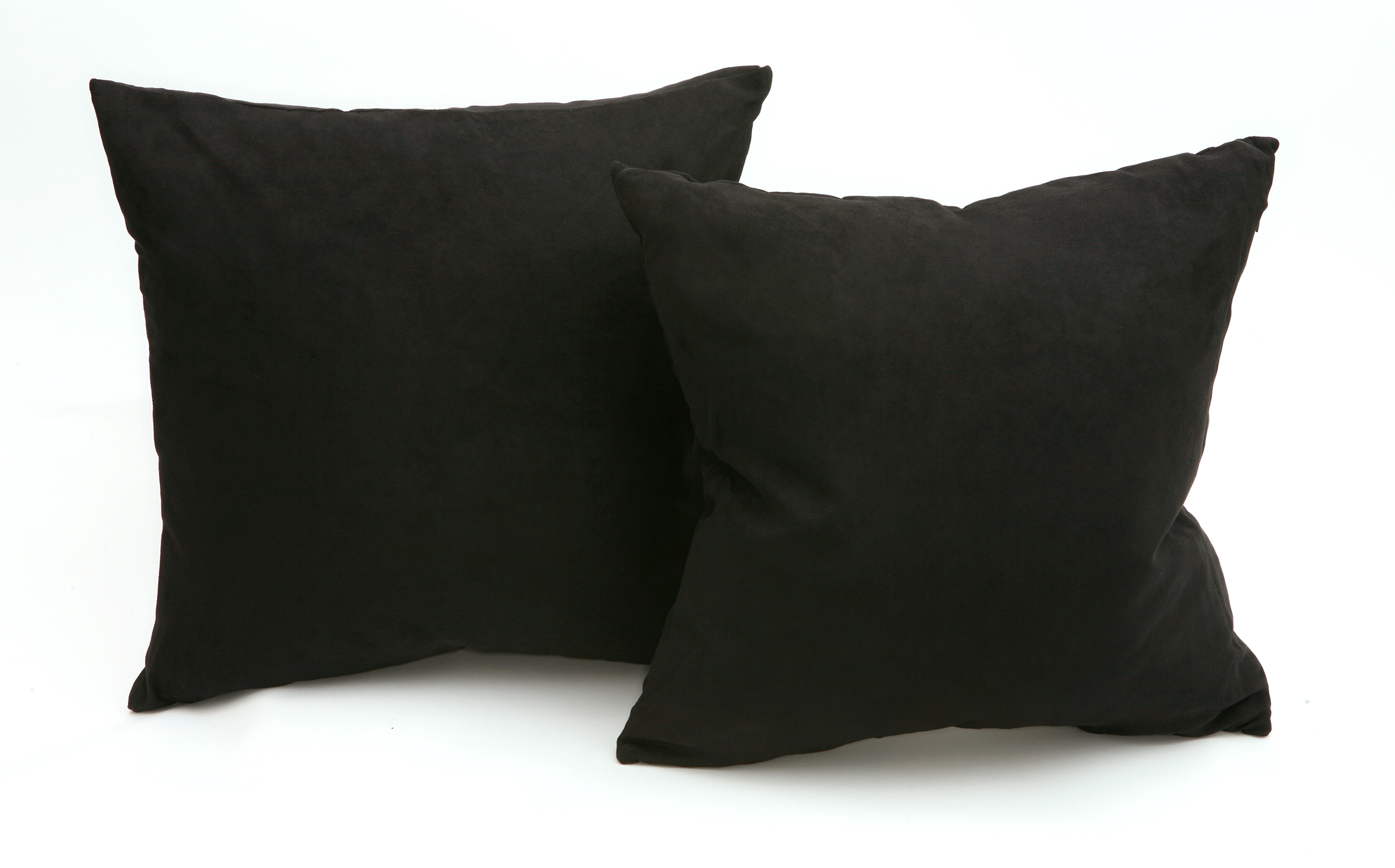 Microsuede Couch Pillows / Set of 2 Throw Pillows, 18 X 18 In- Down & Feather eBay