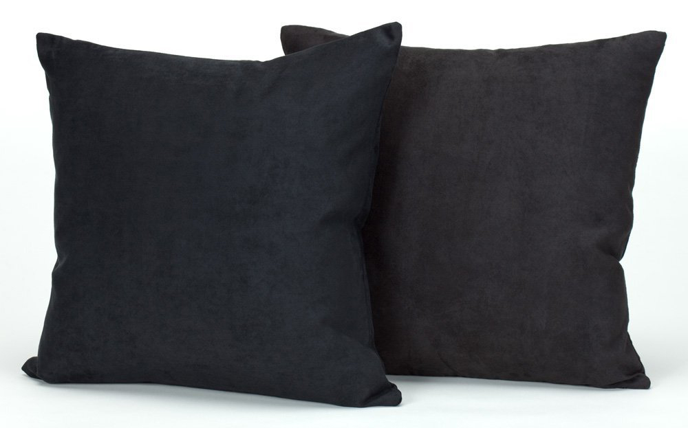 Microsuede Couch Pillows / Set of 2 Throw Pillows, 18 X 18 In- Down & Feather eBay