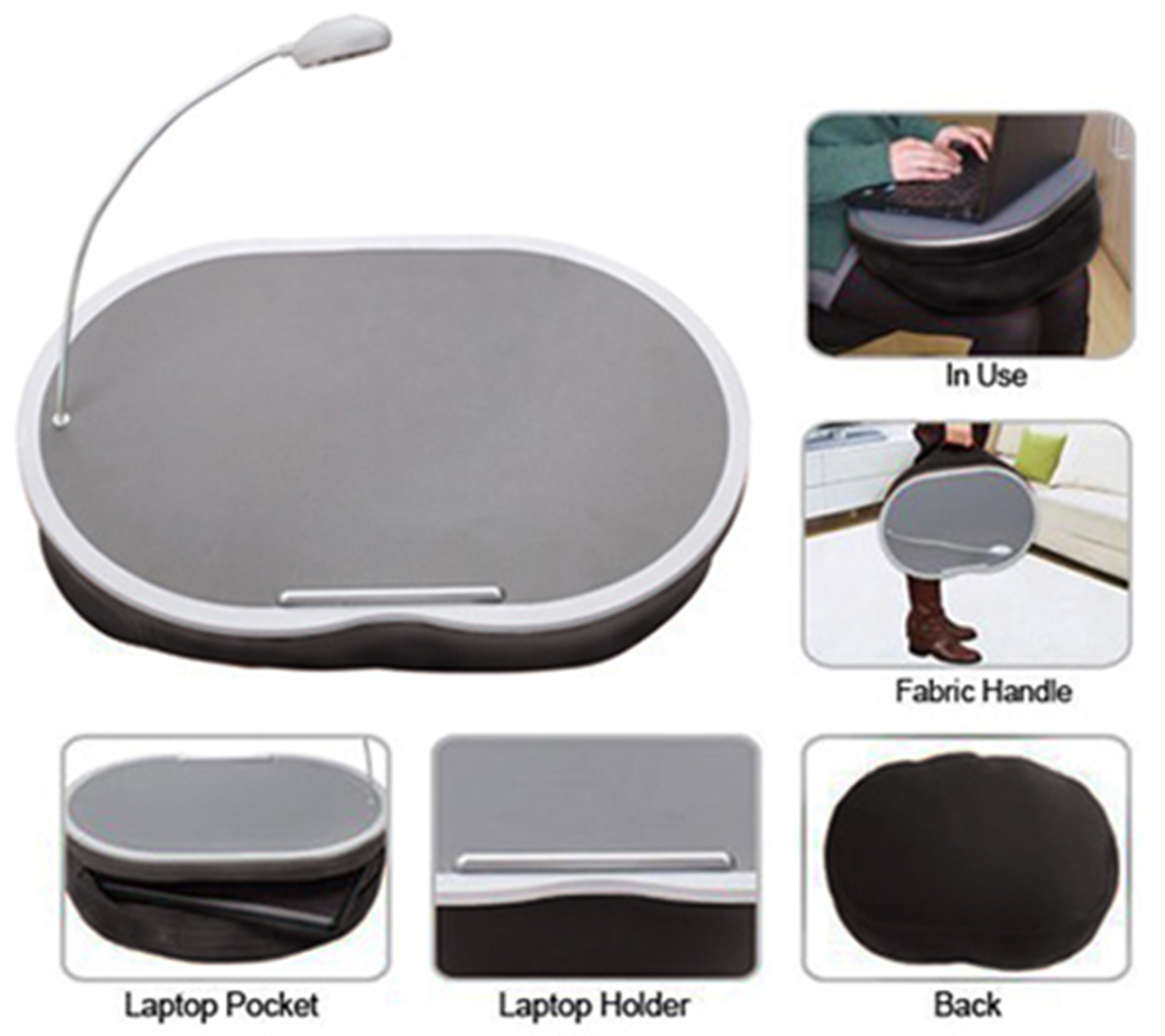 Padded Lap Desk With Light Orice