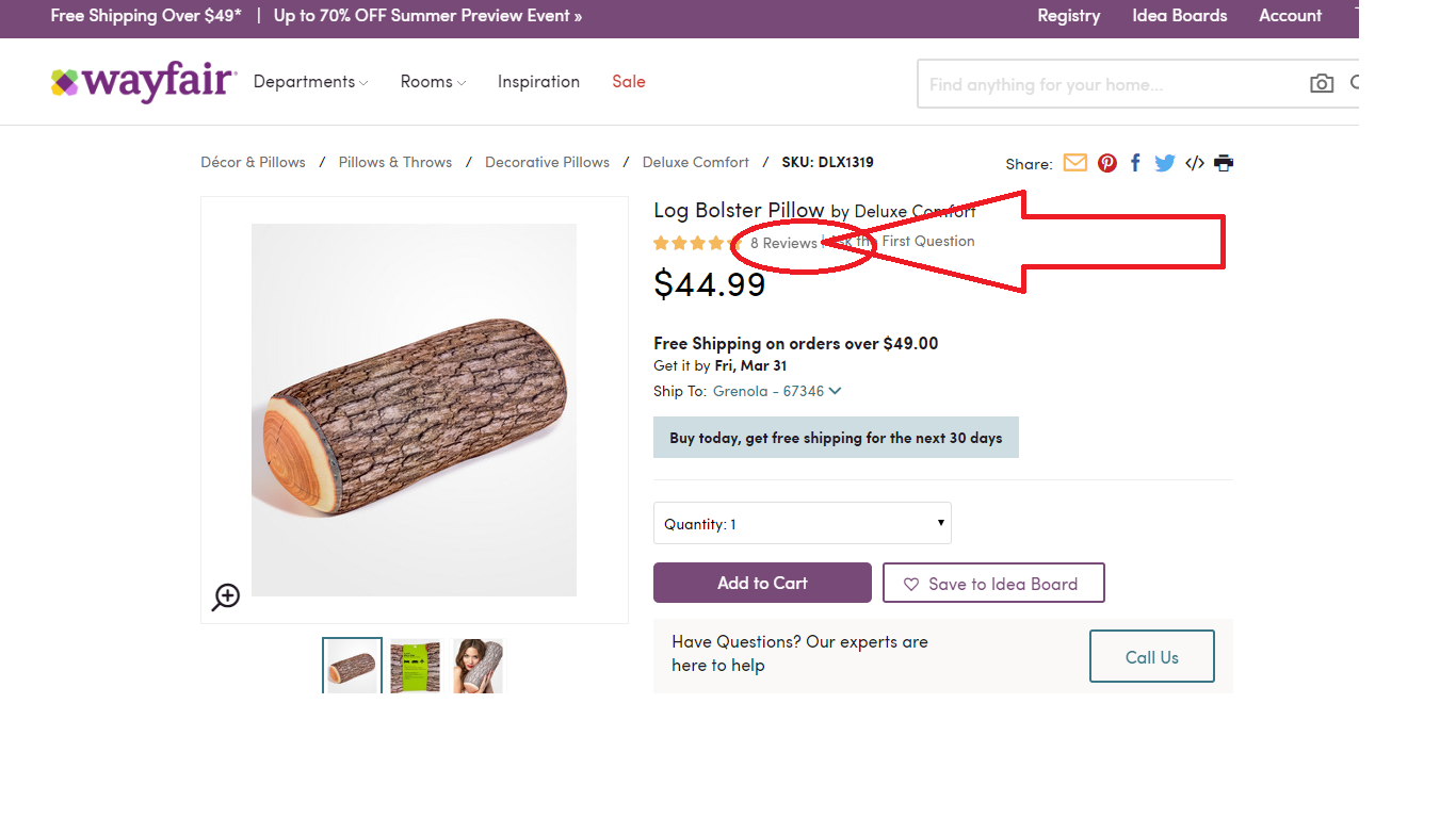 Submit review step 1