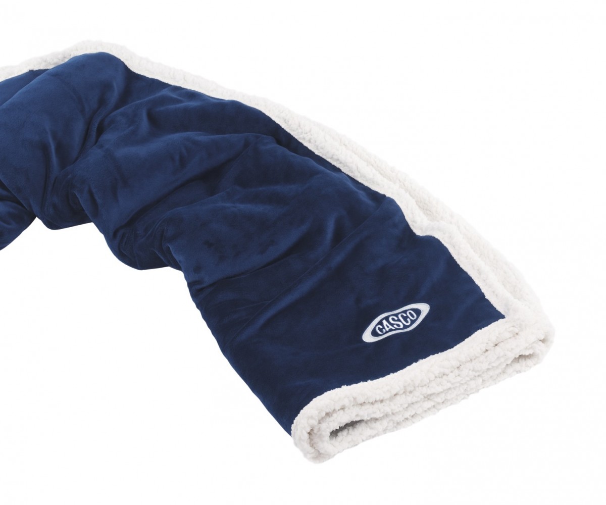 Country Lambswool Throw Navy