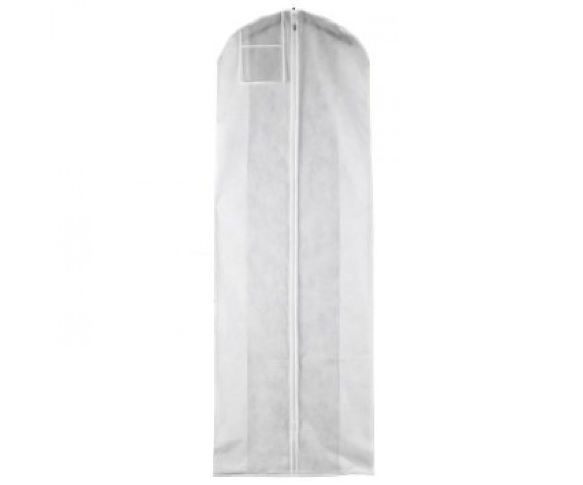 Wedding Dress Garment Bag Dust-proof Clothes Dust Cover Long Dress Suit Bags  with Pocket Handle Clothes Storage Protective Bags