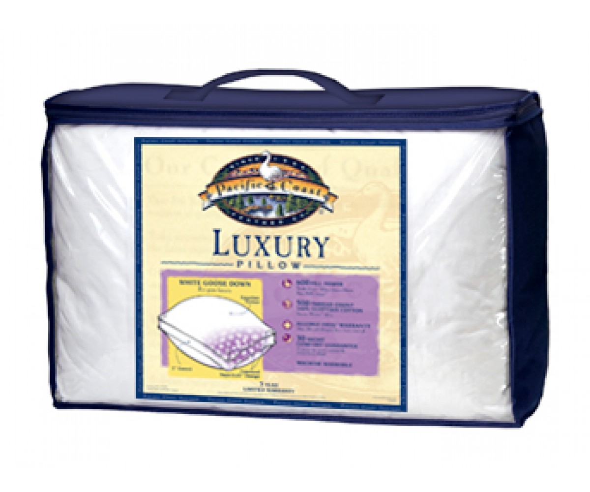Pacific Coast Luxury White Goose Down Pillow