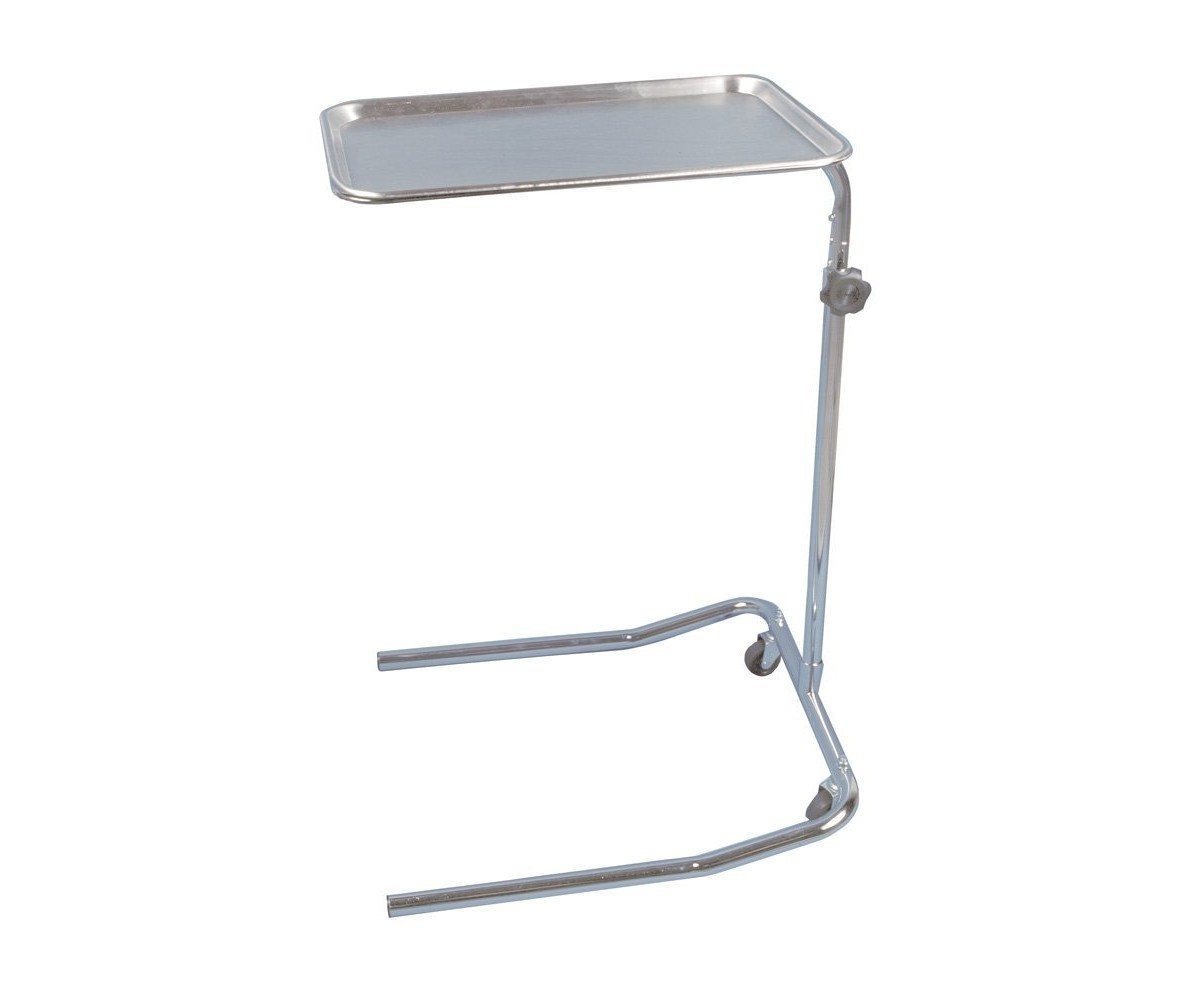 Drive Medical Single Post Mayo Instrument Stand Chrome