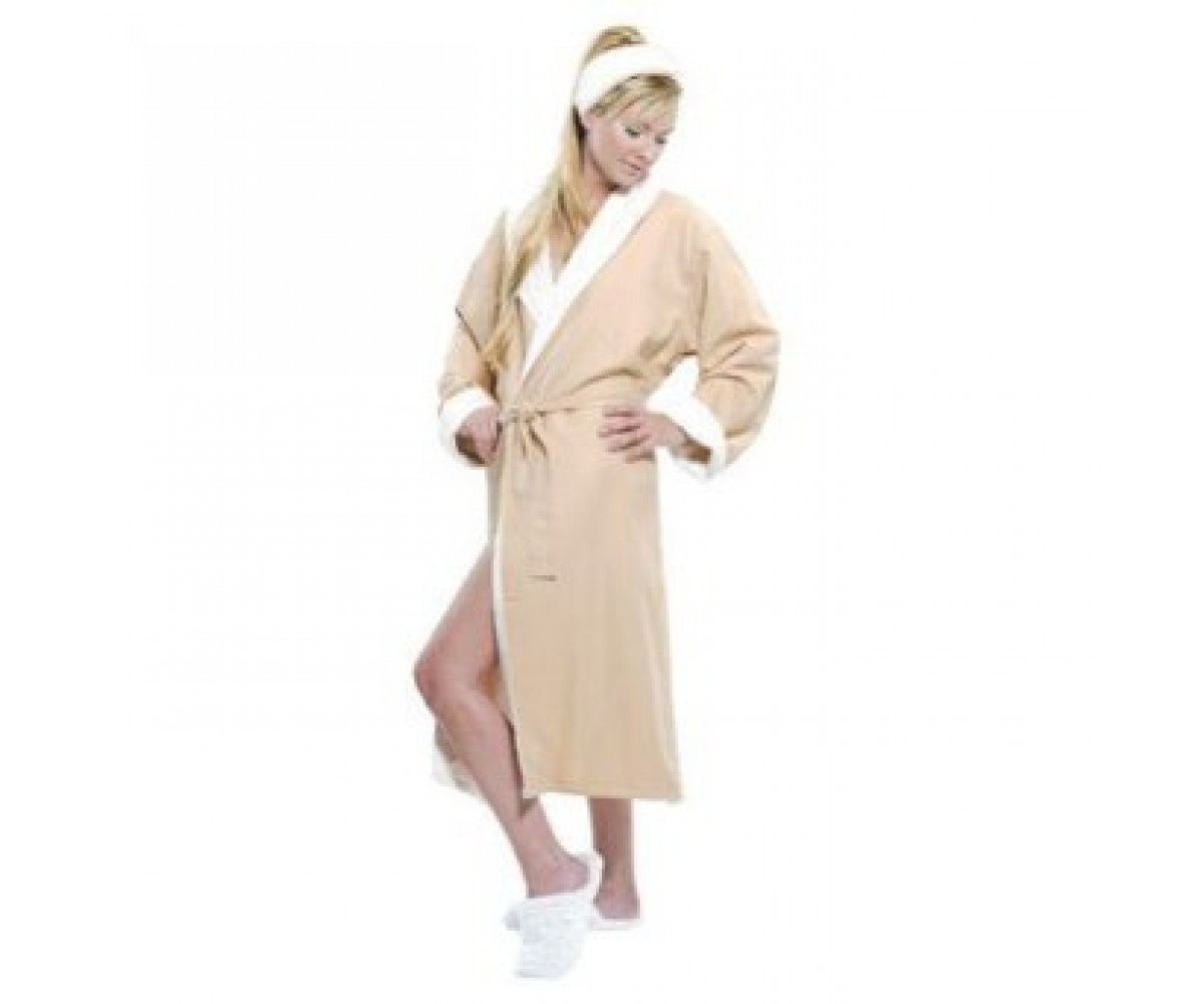 Microfiber - Lined Shawl Spa Robe