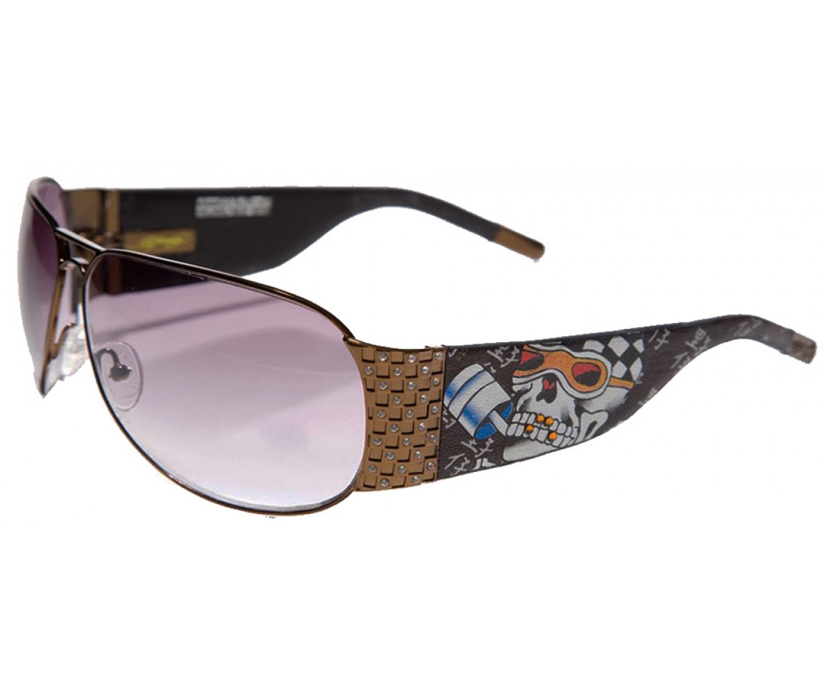 EHS-019 Speed Kills Sunglasses - Cocoa/Brown