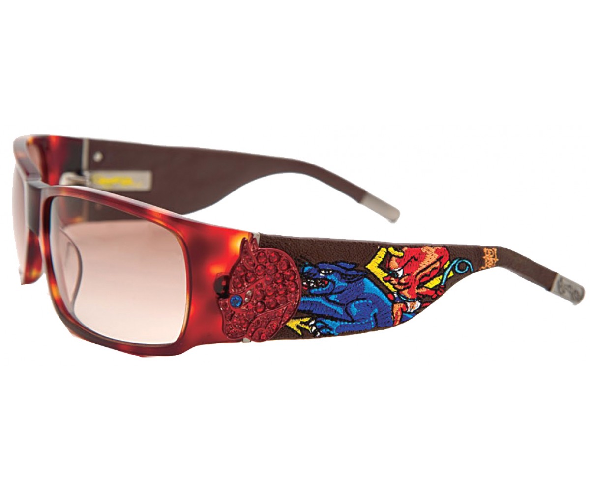 EHS-036 Devil on Panther Flat Sunglasses - Tortoise/Brown