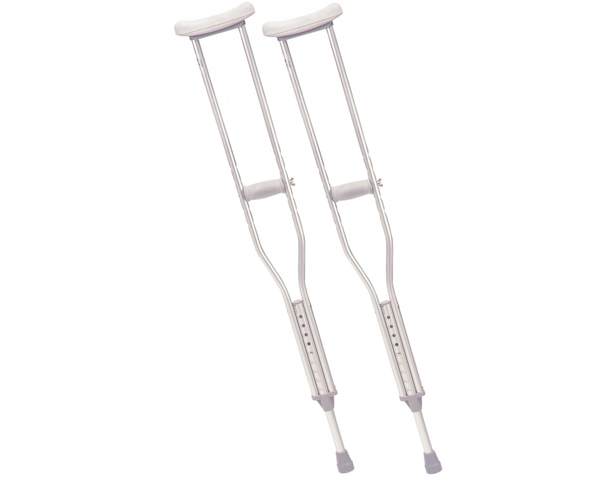Youth Walking Crutches with Underarm Pad and Handgrip