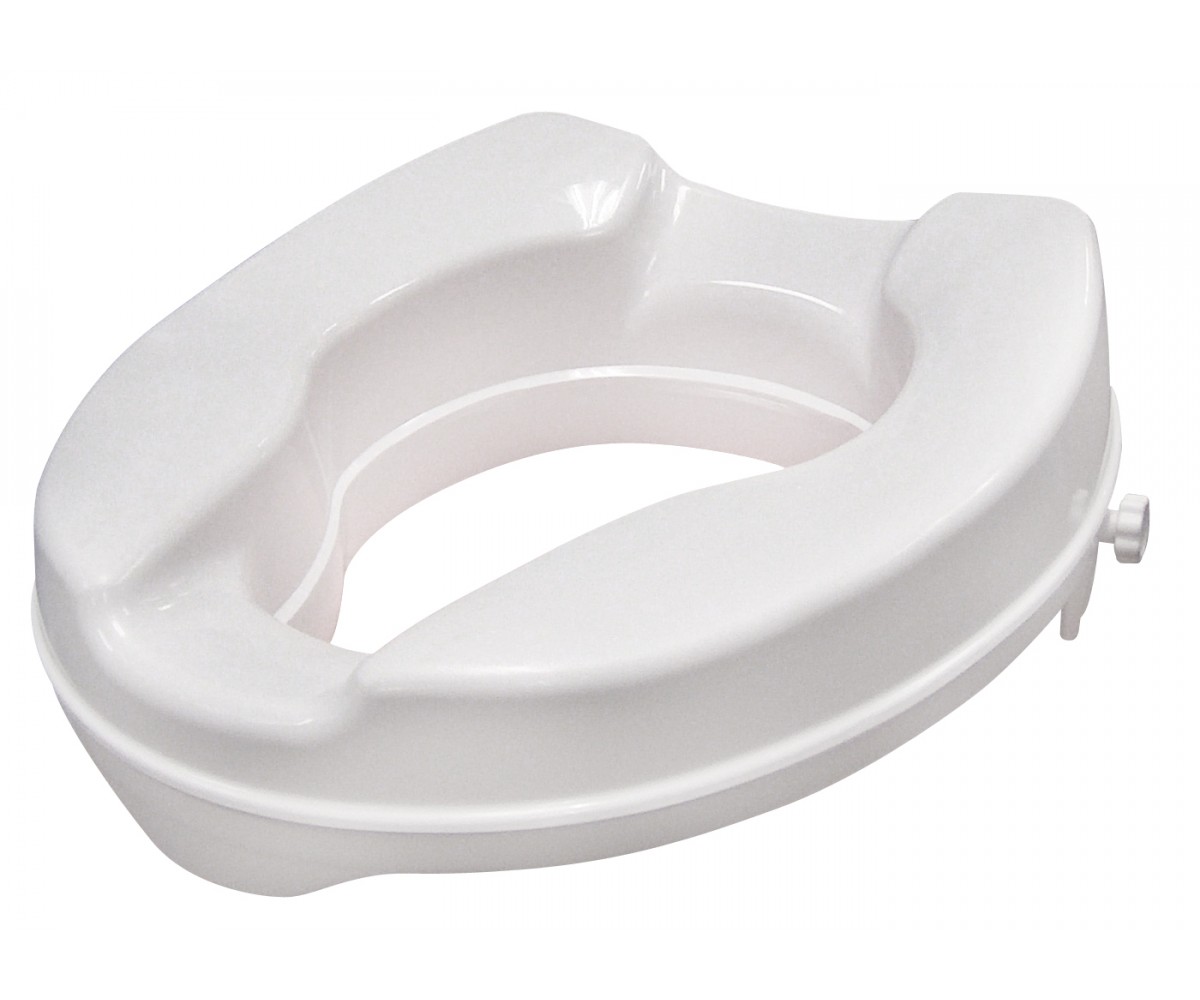 Raised Toilet Seat with Lock