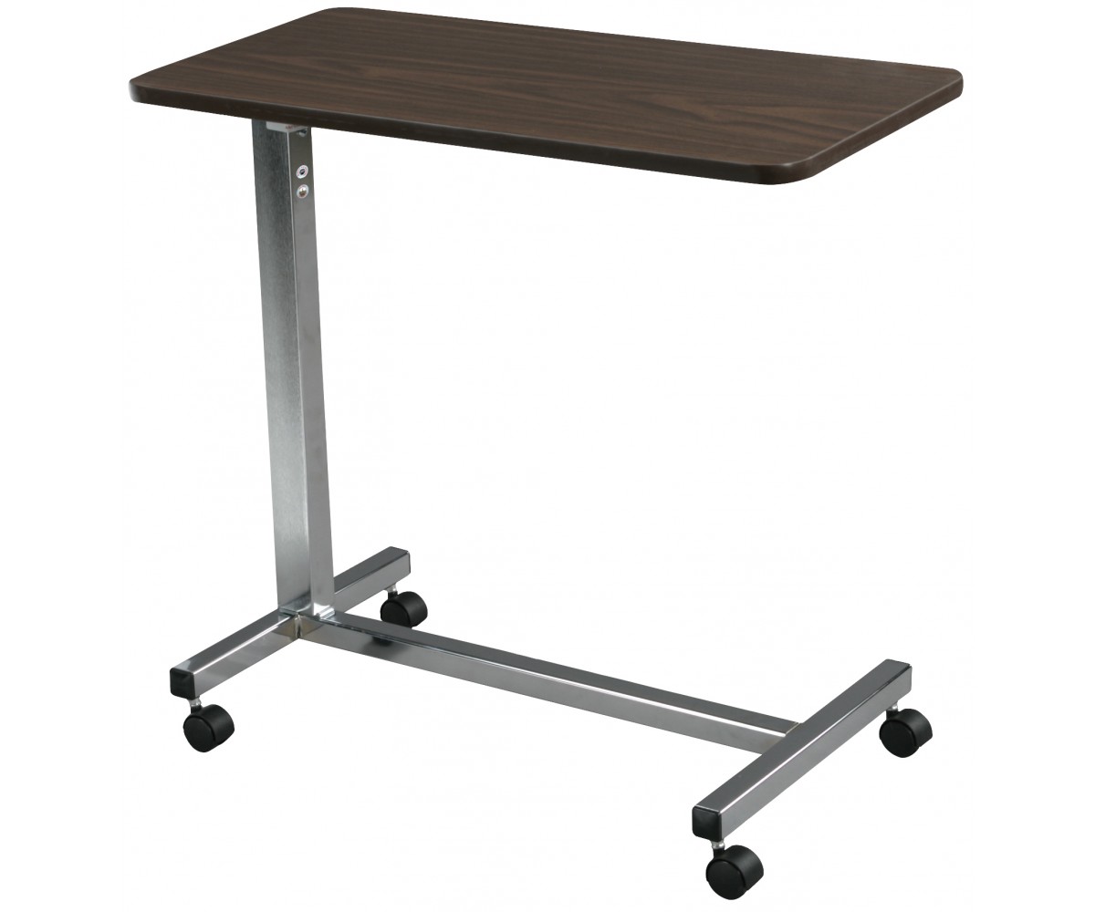 Non Tilt Top Chrome Overbed Table