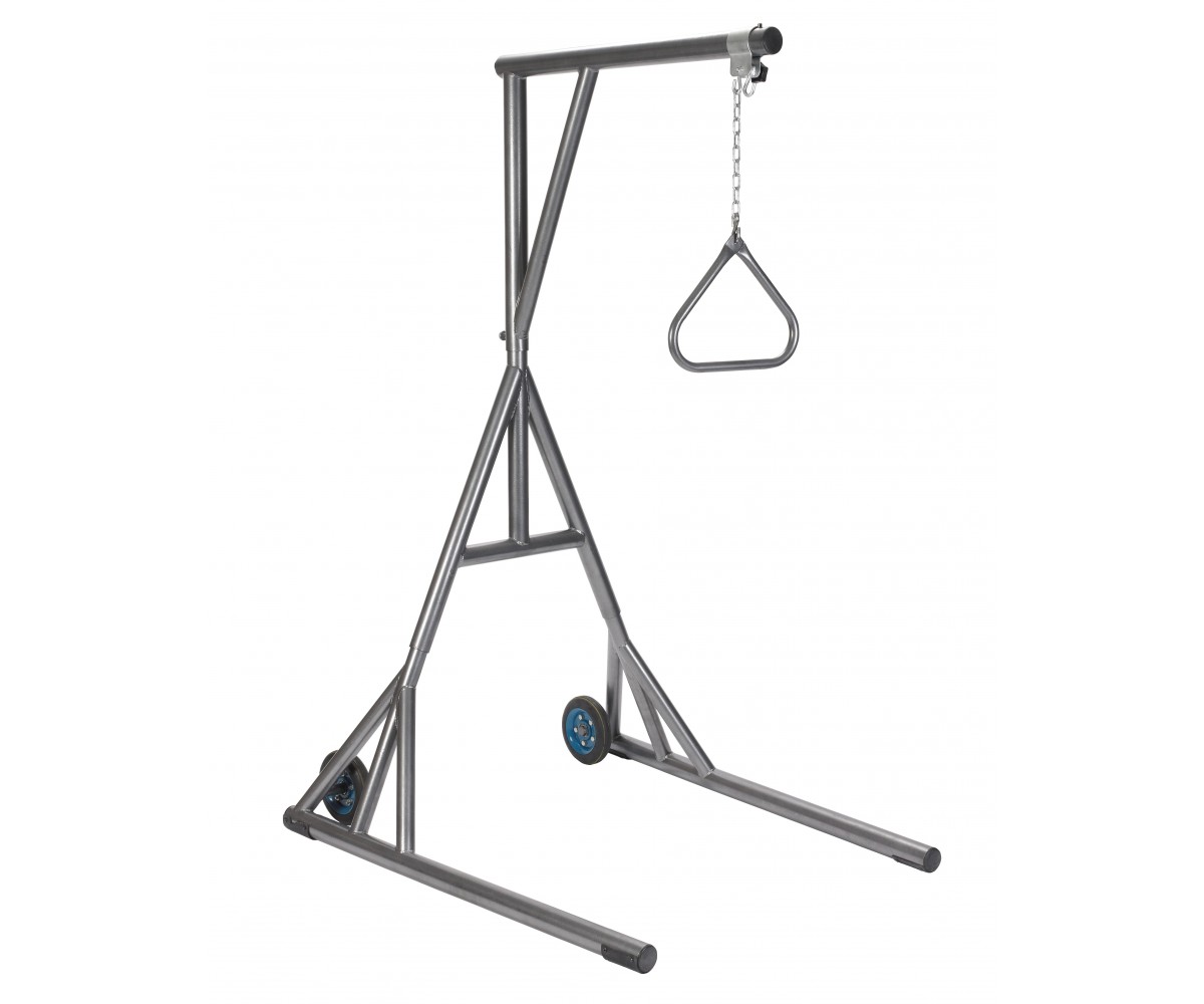 Heavy Duty Silver Vein Trapeze with Base and Wheels