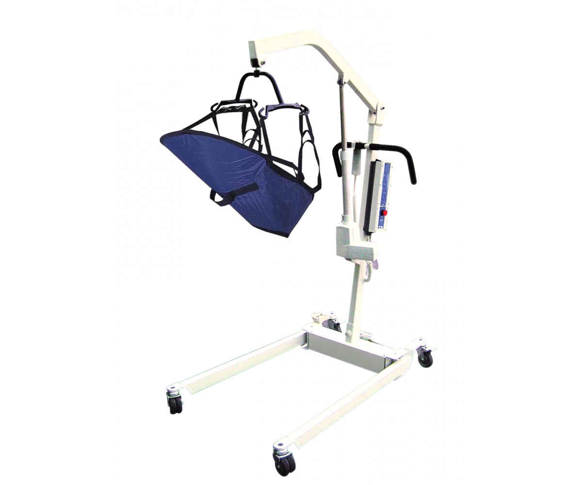 Bariatric Electric Patient Lift with Rechargeable Battery and Four Point Cradle