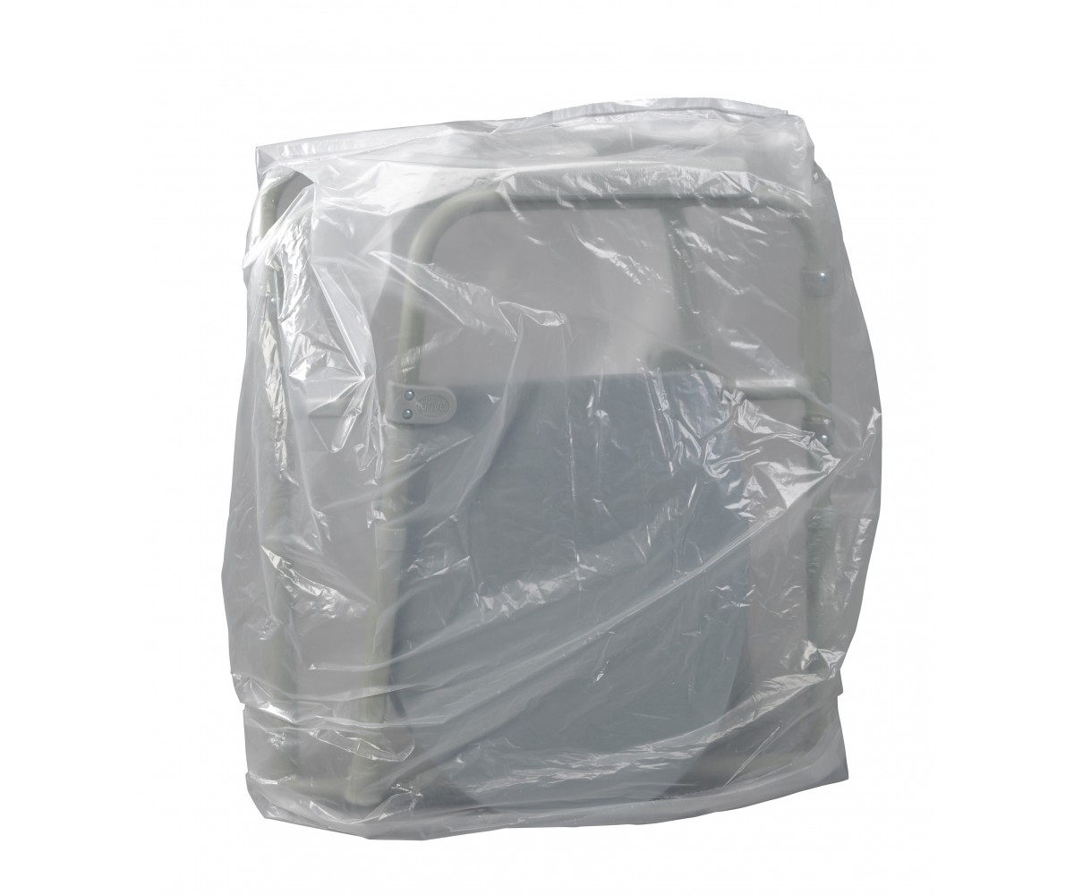 Clear Plastic Commode Storage Transport Cover Bag
