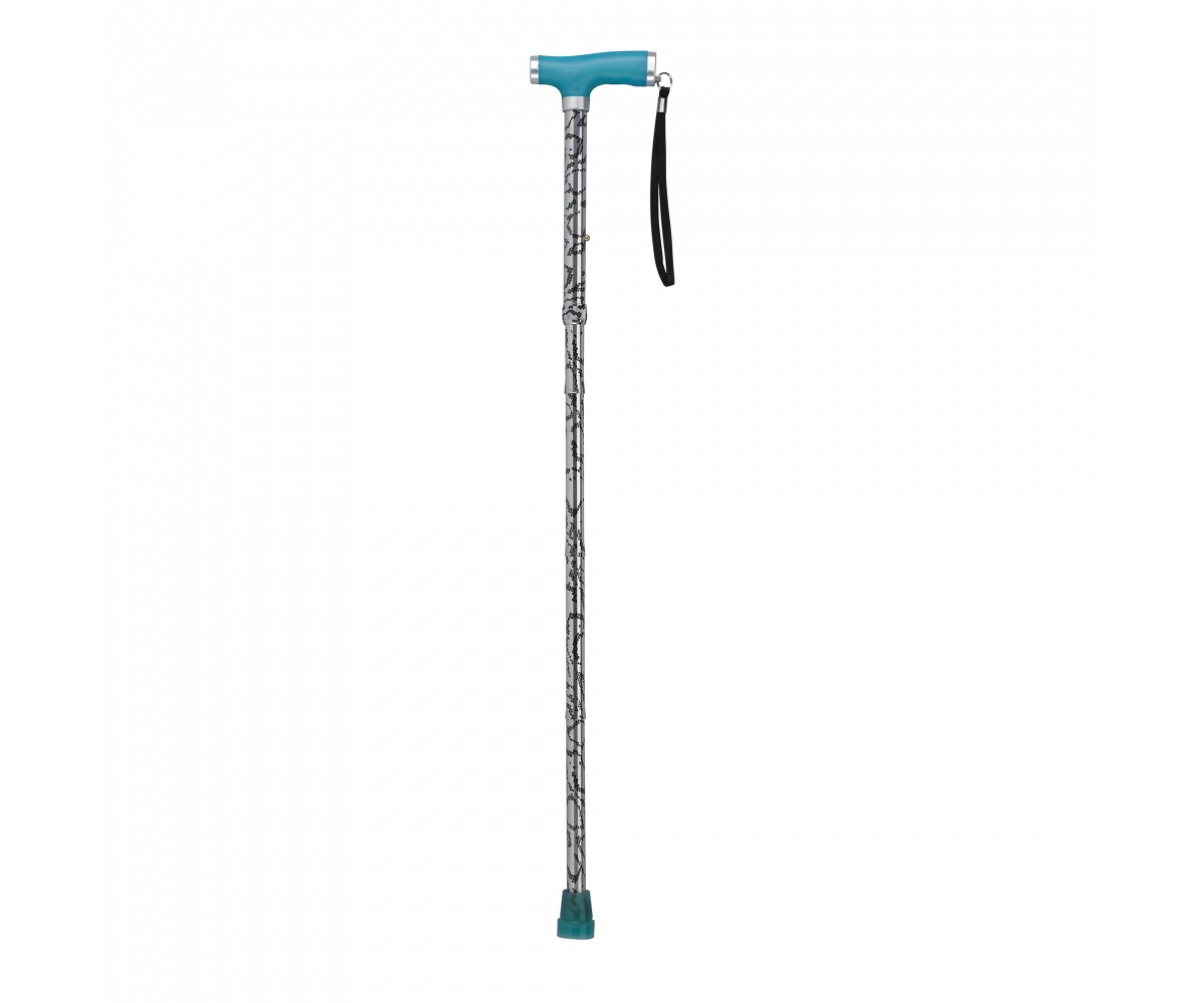 Silver Mist Folding Canes with Glow Gel Grip Handle