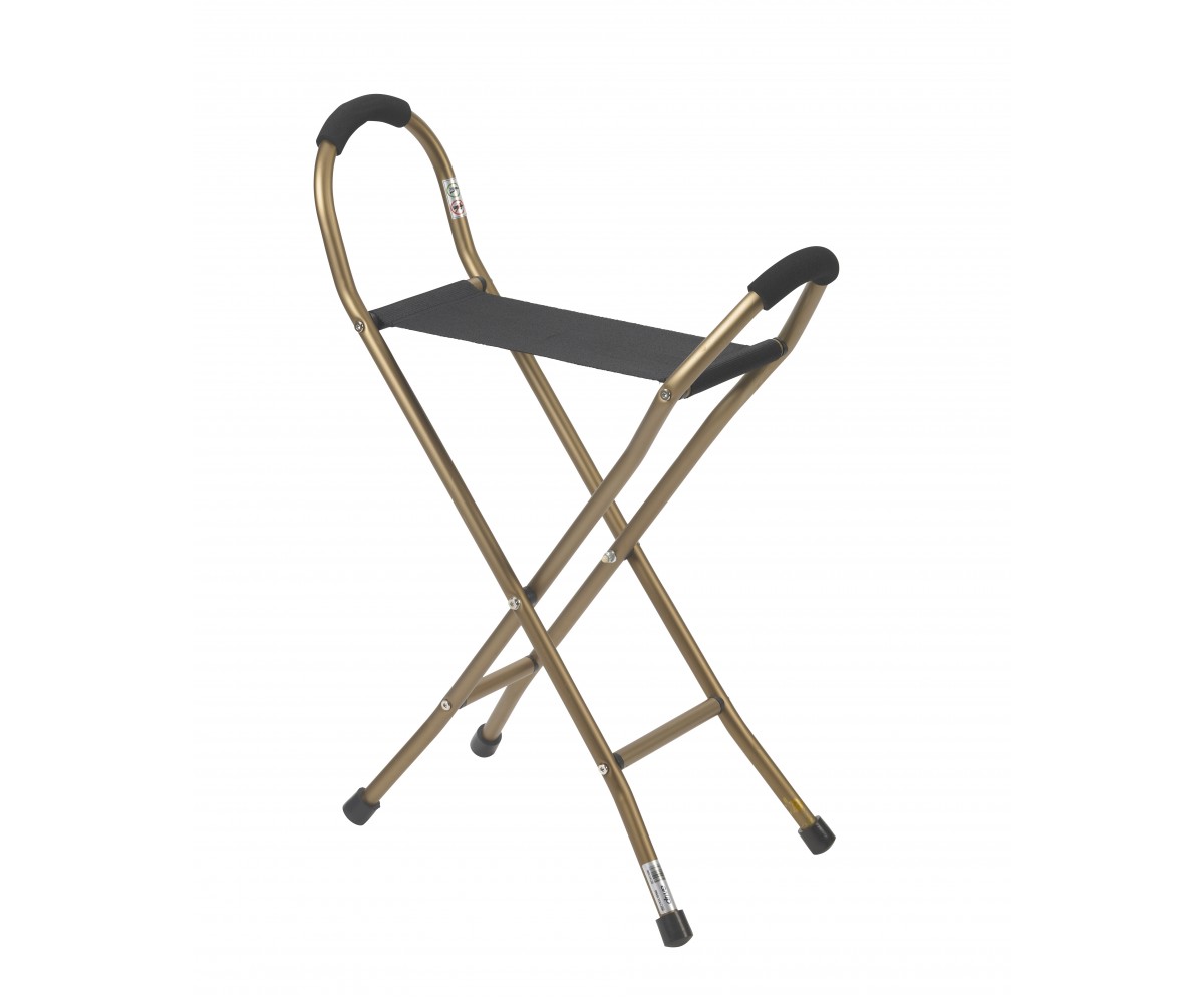 Folding Lightweight Cane with Sling Style Seat