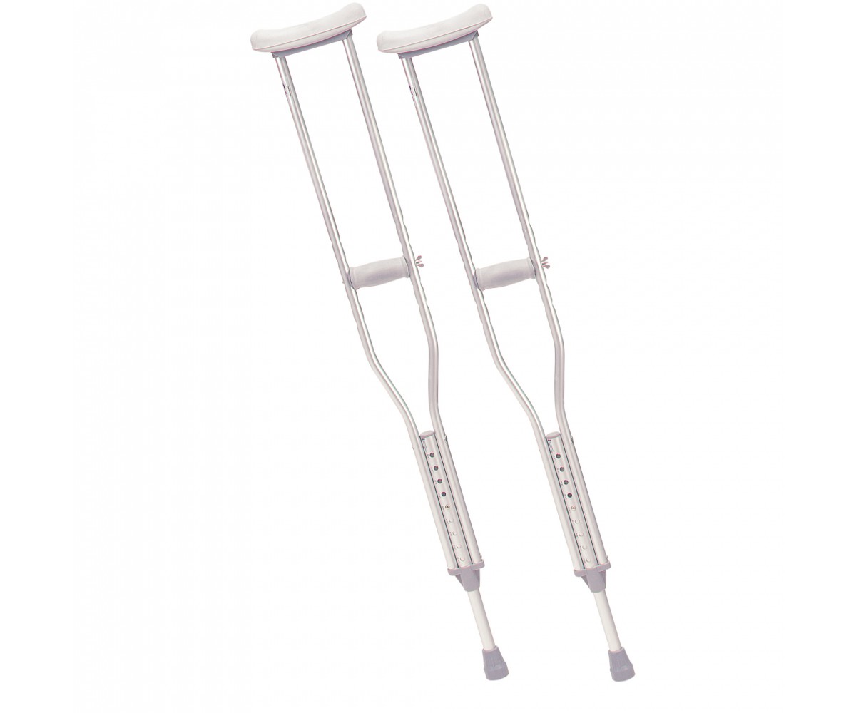Adult Walking Crutches with Underarm Pad and Handgrip