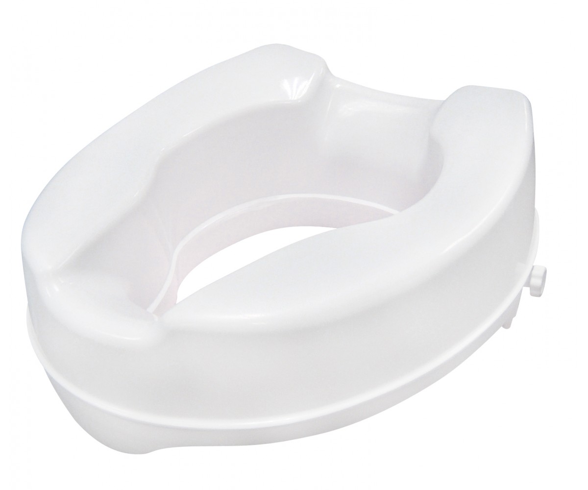 Raised Toilet Seat with Lock