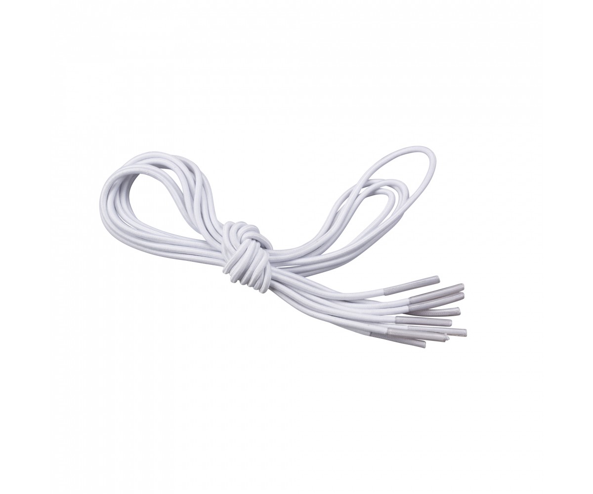 White Elastic Shoe and Sneaker Laces