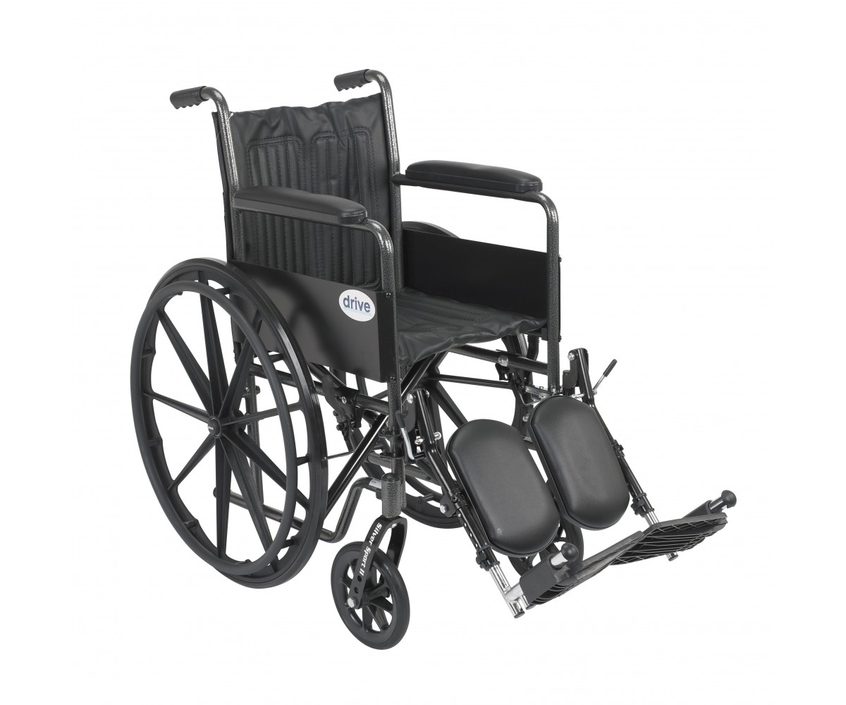 Silver Sport 2 Wheelchair with Elevating Foot Rest