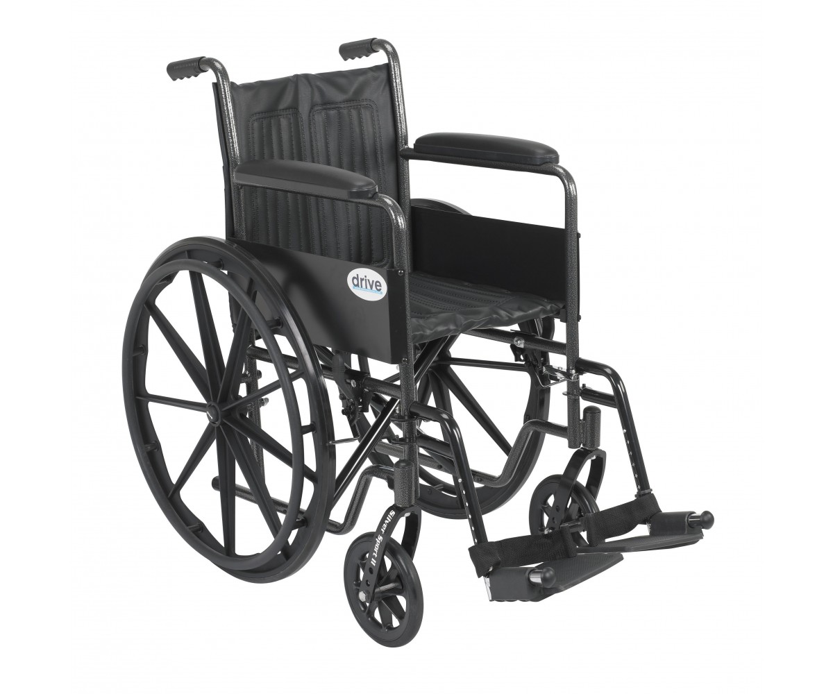 Silver Sport 2 Wheelchair with Swing Away Footrest