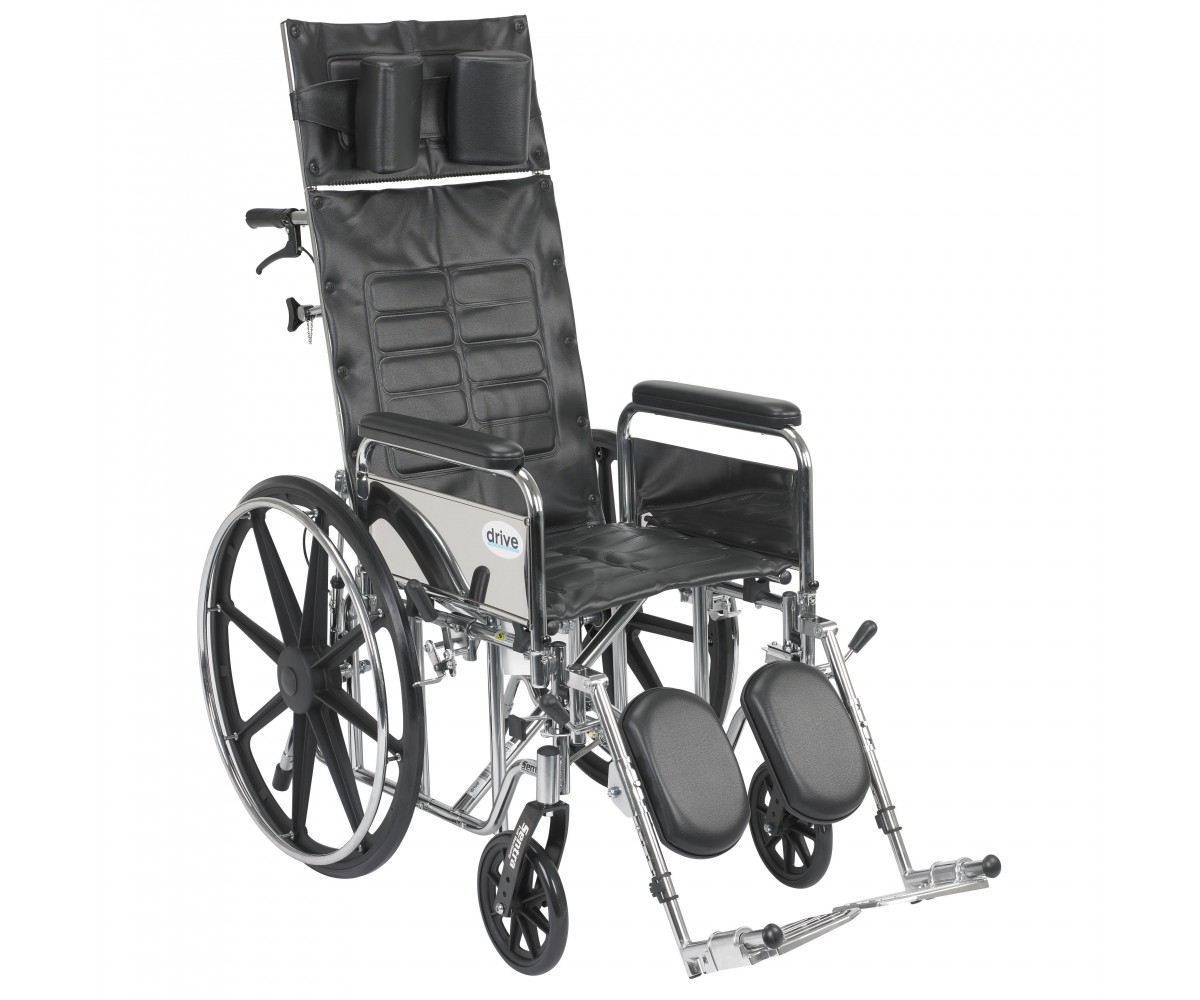 Sentra Reclining Wheelchair with Detachable Full Arms