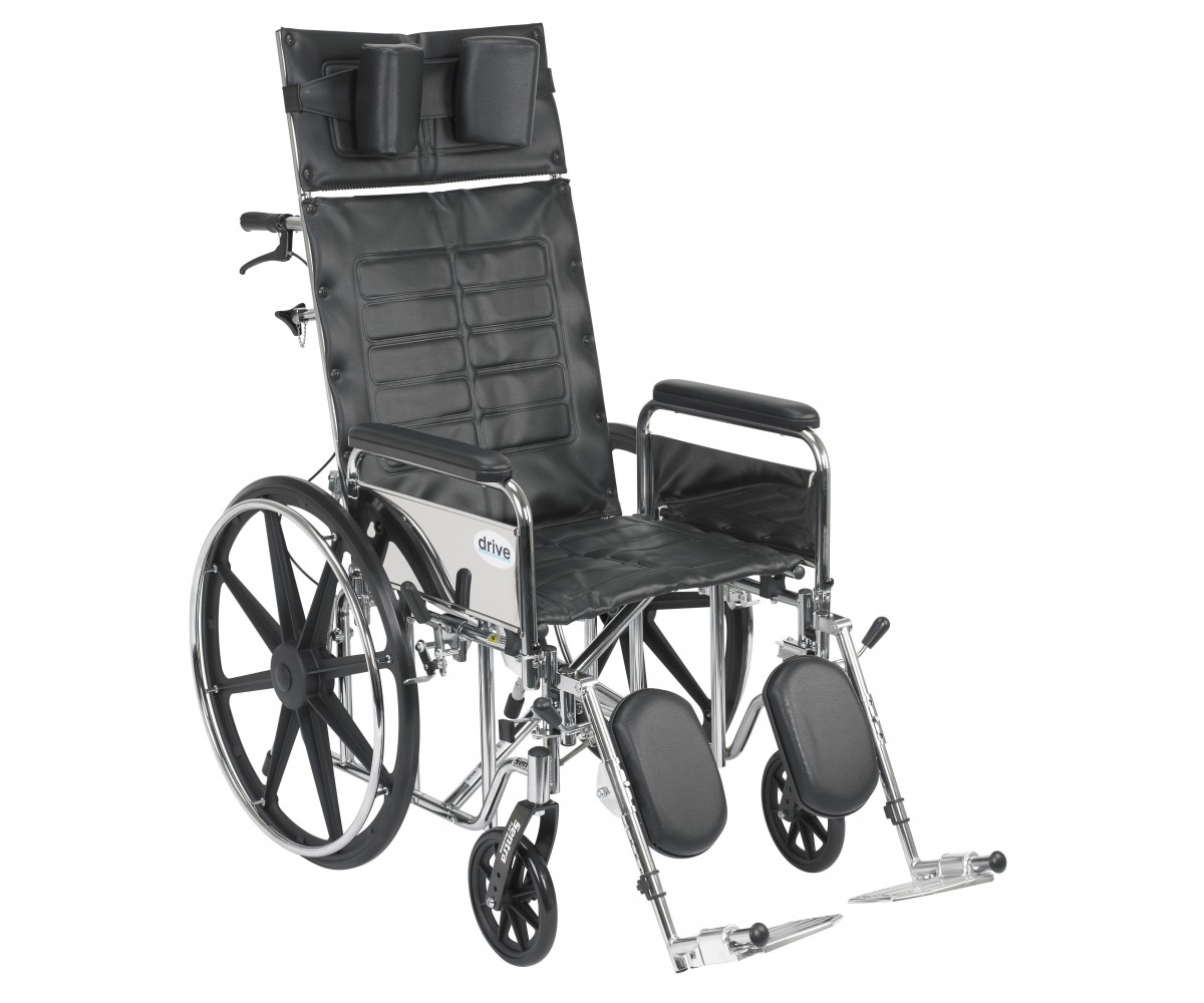Sentra Reclining Wheelchair with Detachable Full Arms