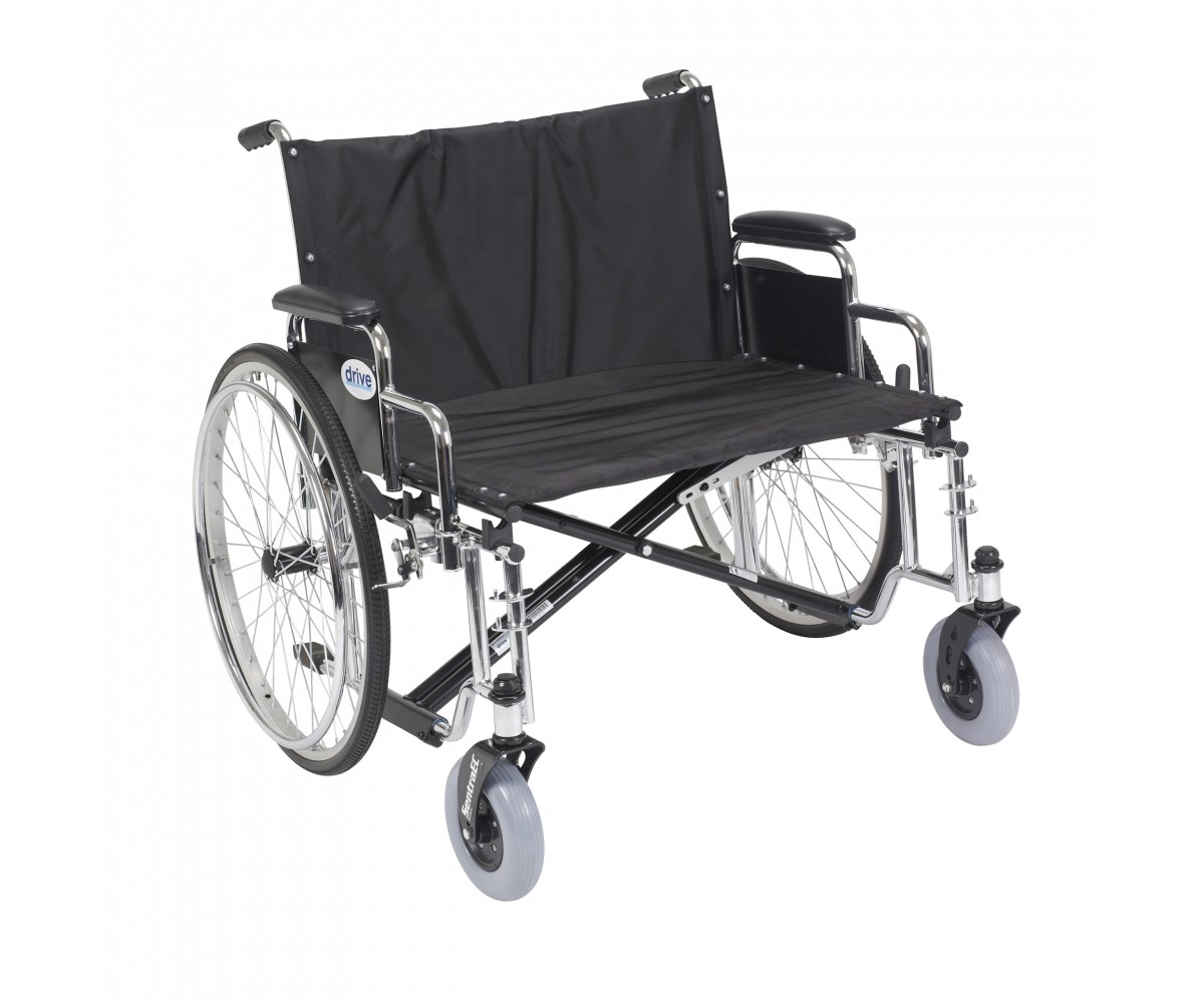 Sentra EC Heavy Duty Extra Wide Wheelchair with Detachable Desk Arms