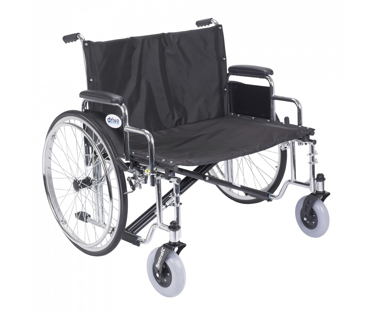 Sentra EC Heavy Duty Extra Wide Wheelchair with Detachable Desk Arms