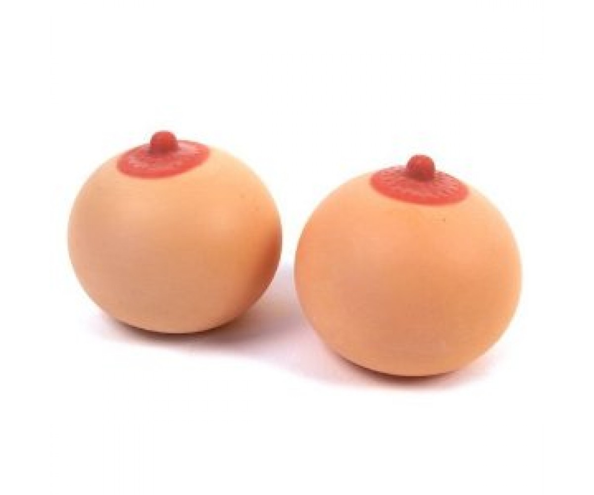 Double D Stress Boob, 2 lbs. - Fun Unique Gag Gift - Stress Ball, Natural