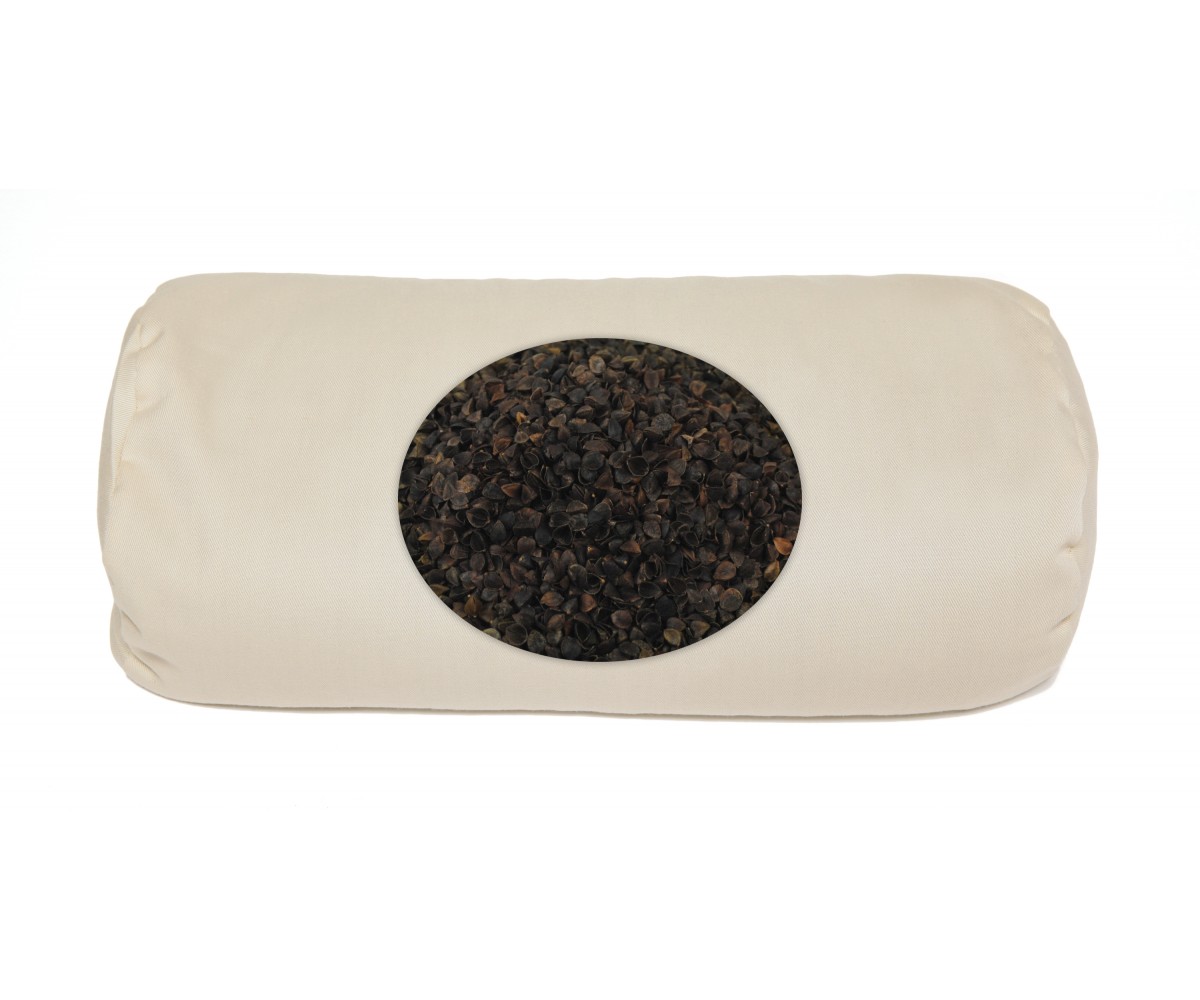 Buckwheat  Neck Roll Pillow - Buckwheat bolster