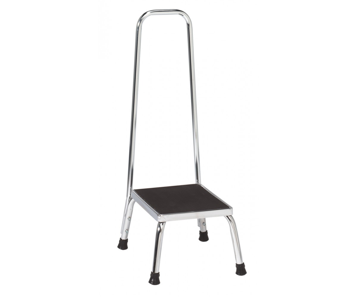 Step Stool With Hand Rail