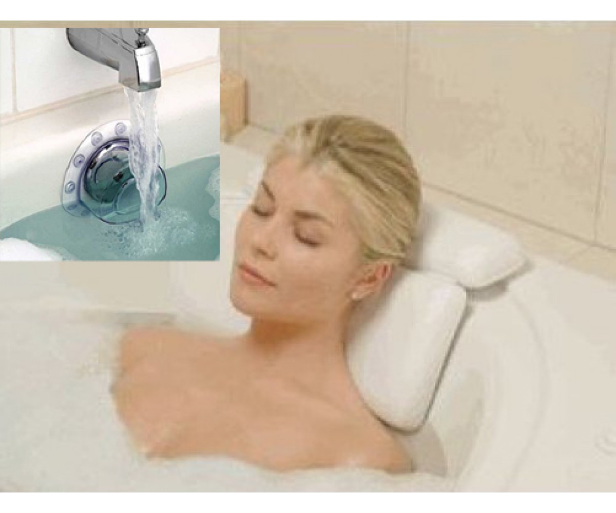 Neck Spa Bath Pillow With Deep Water Bat