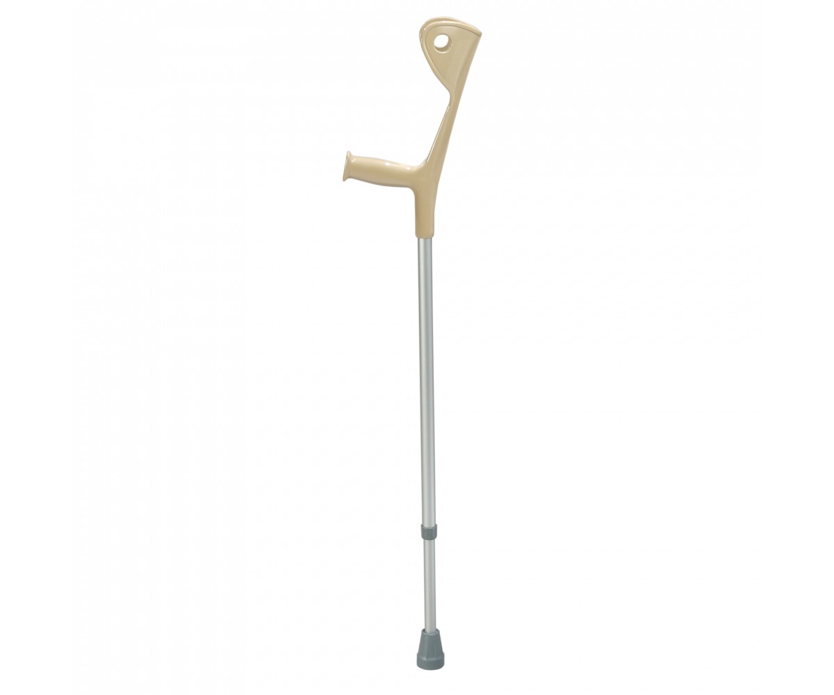 Euro Style Light Weight Silver Forearm Walking Crutch