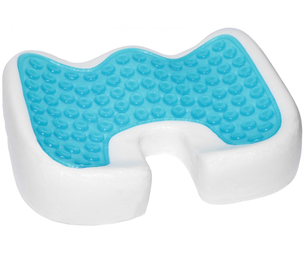 Coccyx Orthopedic Gel-Enhanced Comfort Foam Seat Cushion Ergonomic Wedge for Lower Back Pain