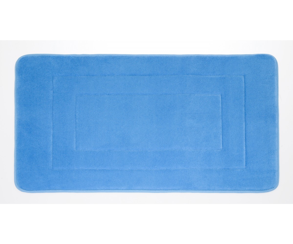 Microfiber Absorbing Bath Mat - Blue