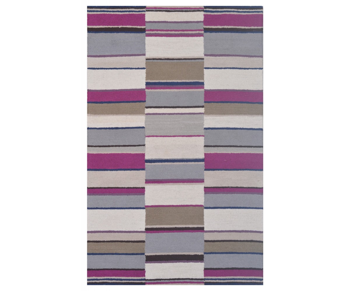 Handmade Wool Modern Ivory/ Pink 5' x 8' lt1354 Area Rug