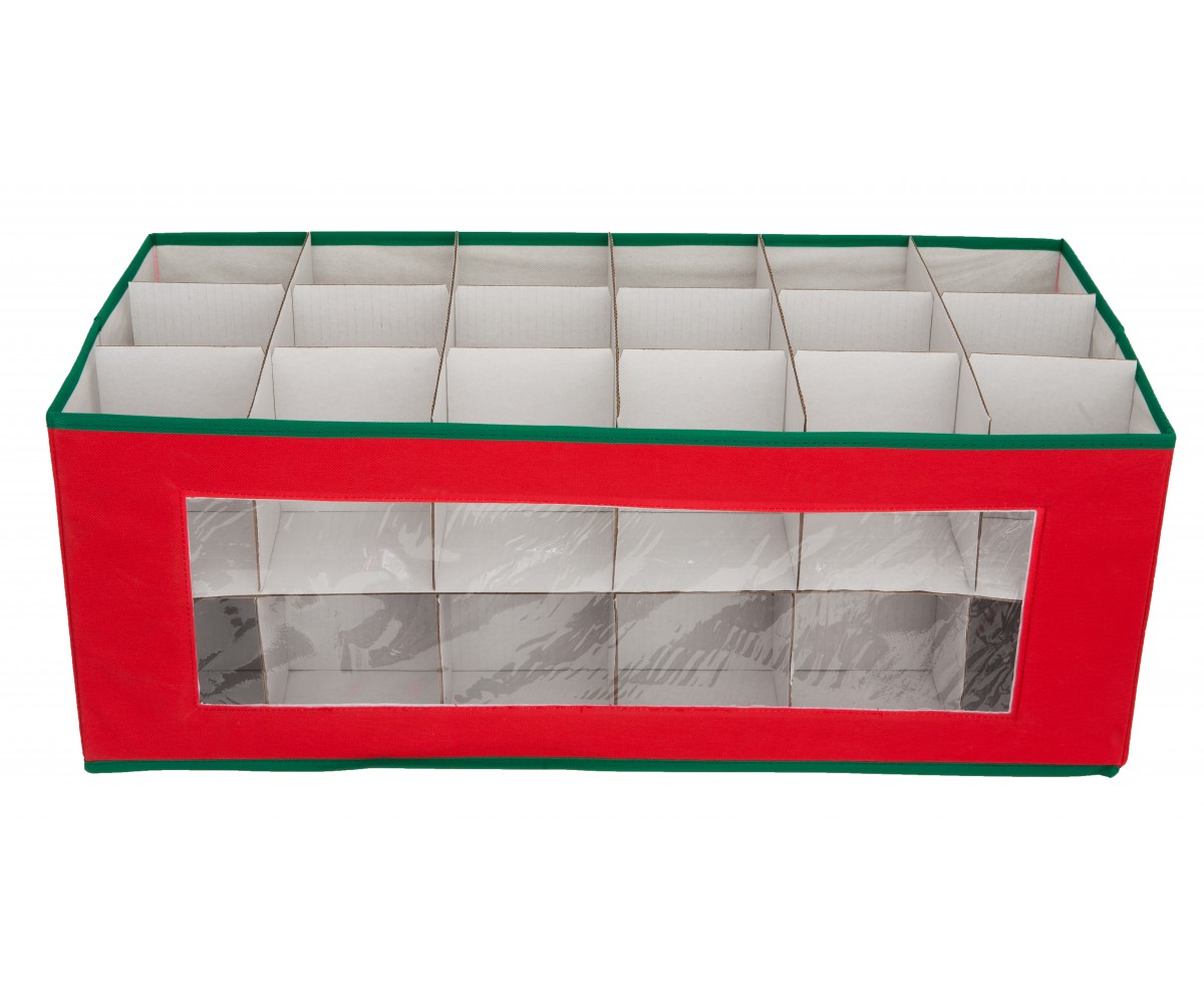 Ornament chest seethrough 3tier ornament storage