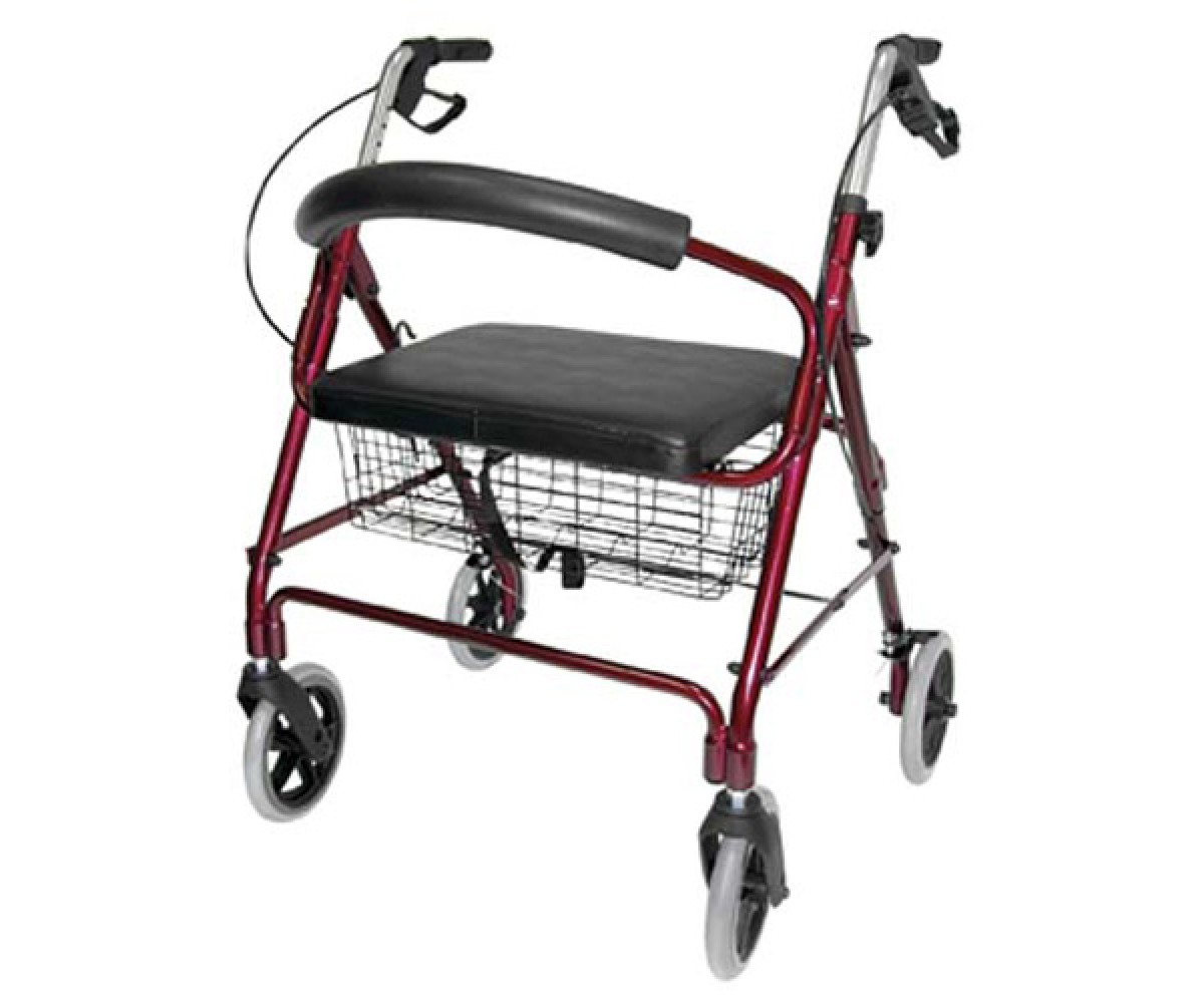 Lightweight Extra-Wide Heavy-Duty Aluminum Rollator