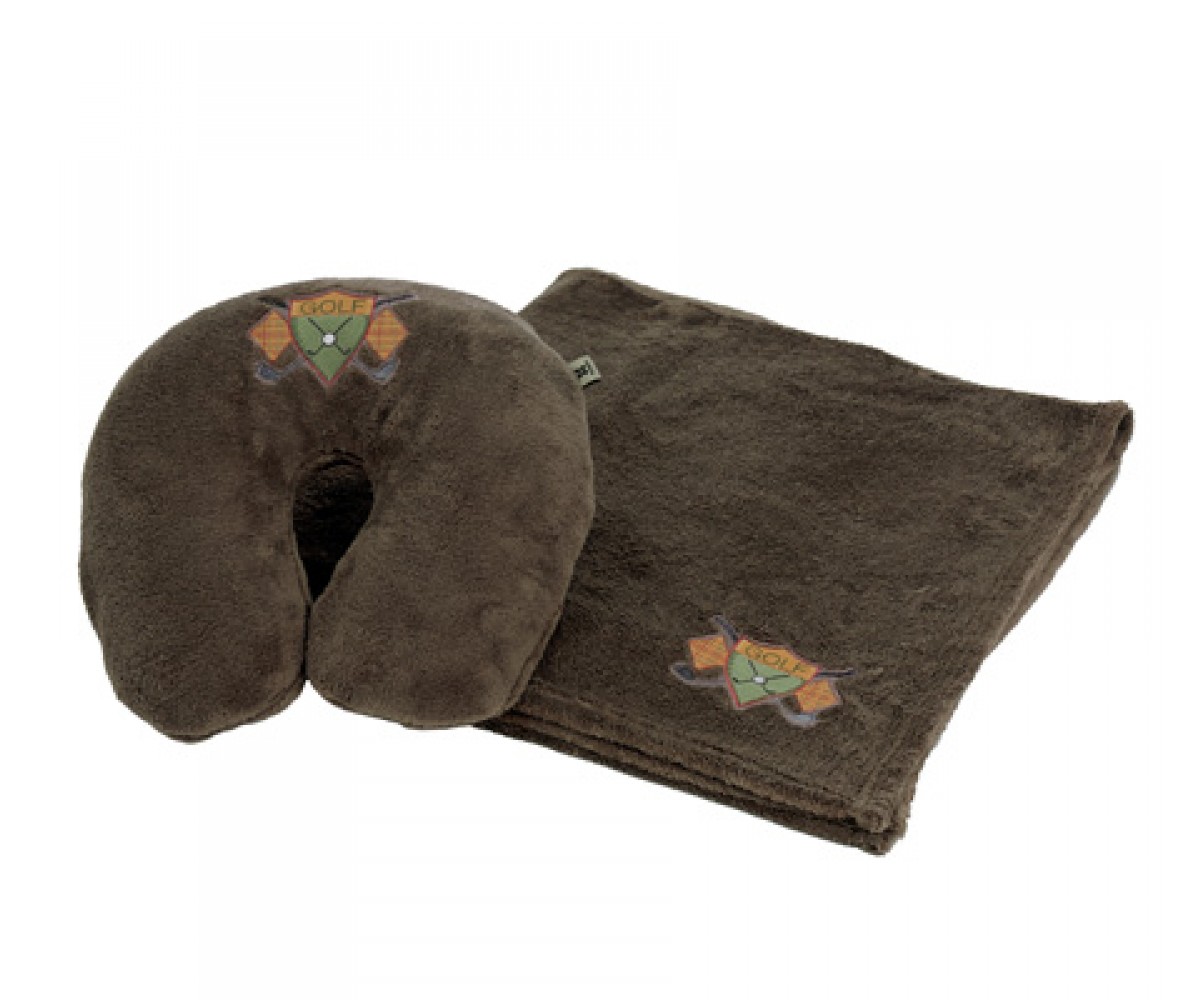 Snoozer Velura Travel Pillow And Throw