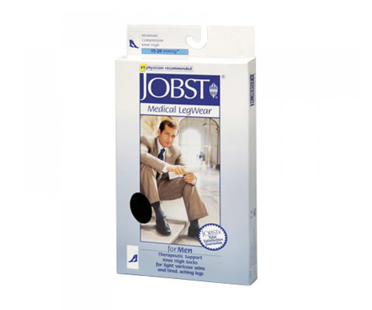 Jobst for Men Knee High Socks Moderate Compression 15-20 mmHg