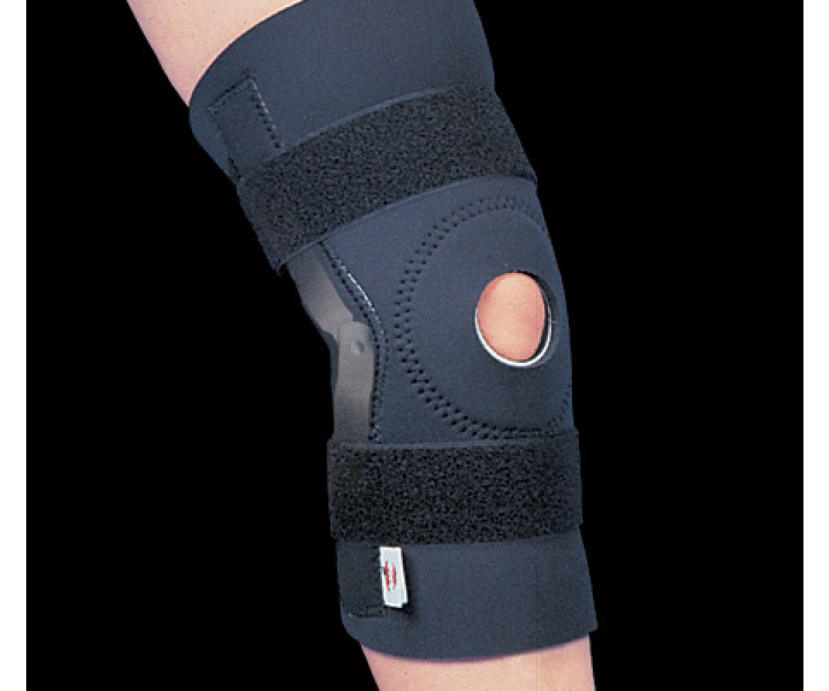 Hinged Neoprene Knee Support, Black