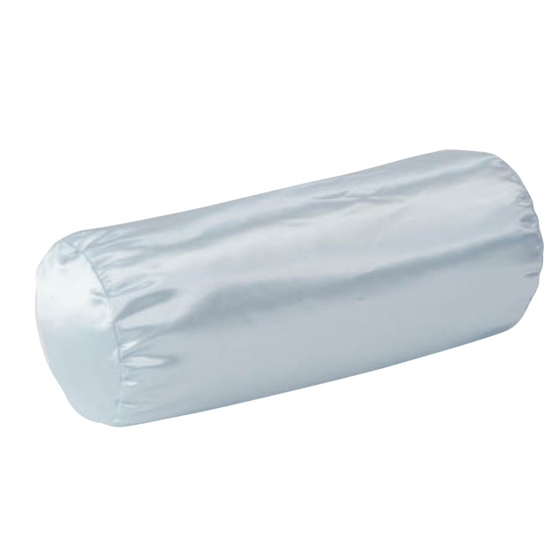 Cervical Neck Roll Pillow Case Blue Satin
