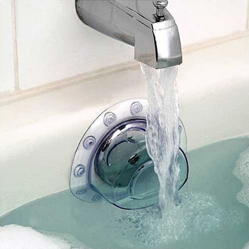 Bottomless Bath Overflow Drain Cover Adds Water to Tub for Bath Deep Water B WR