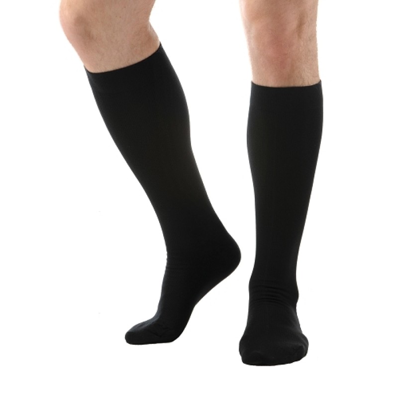 DeluxeComfort.com Men's Support Socks Black 20-30 mmHg