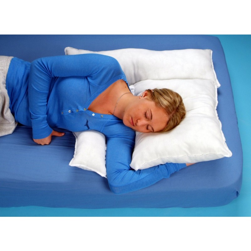 Shoulder Rest Pillow With White Cover L 19" x H 2.5" x W 25"