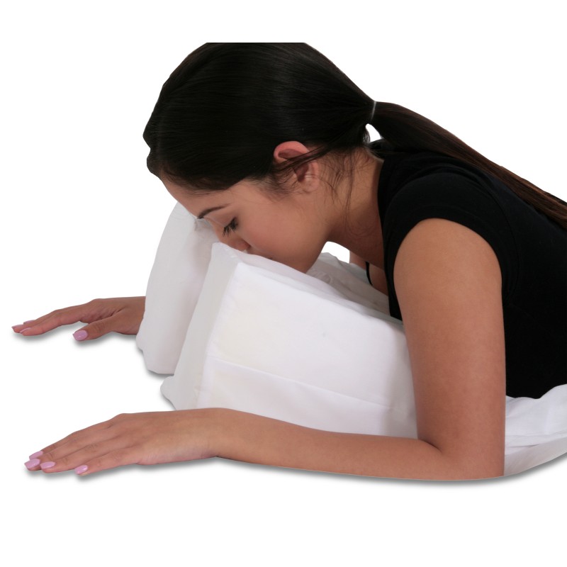 DeluxeComfort Stomach Sleeping Face Down Pillow Small Size 17 x 14 x 6 to 2.5 inch
