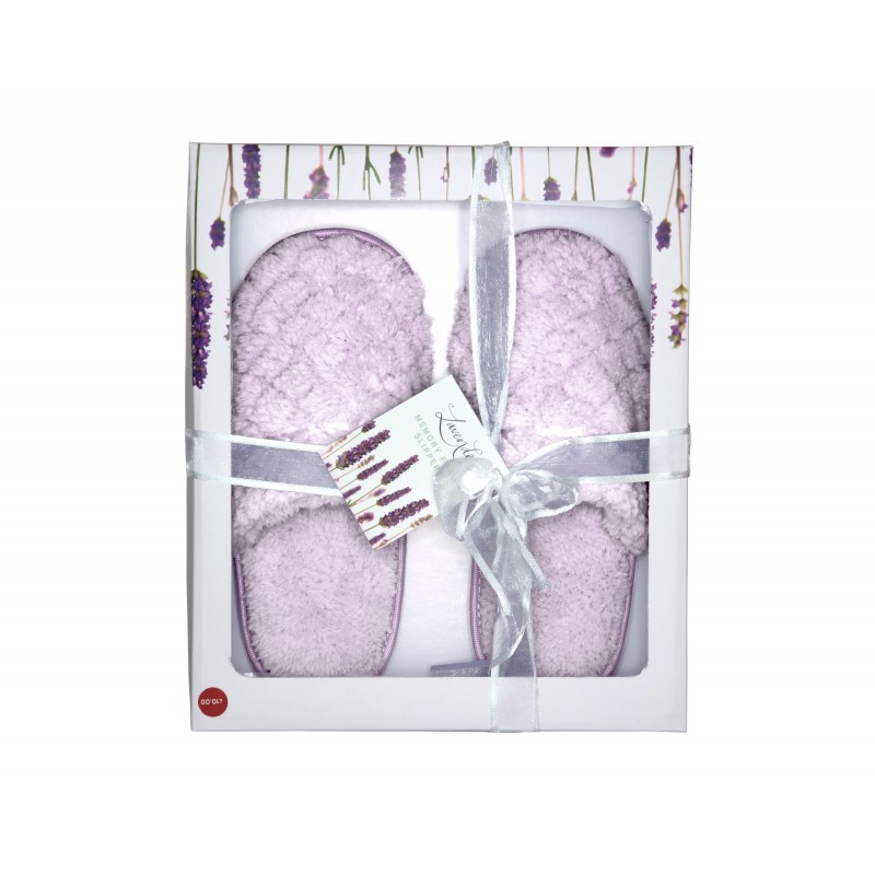 Women's House Slippers Gift Box Lavender Memory