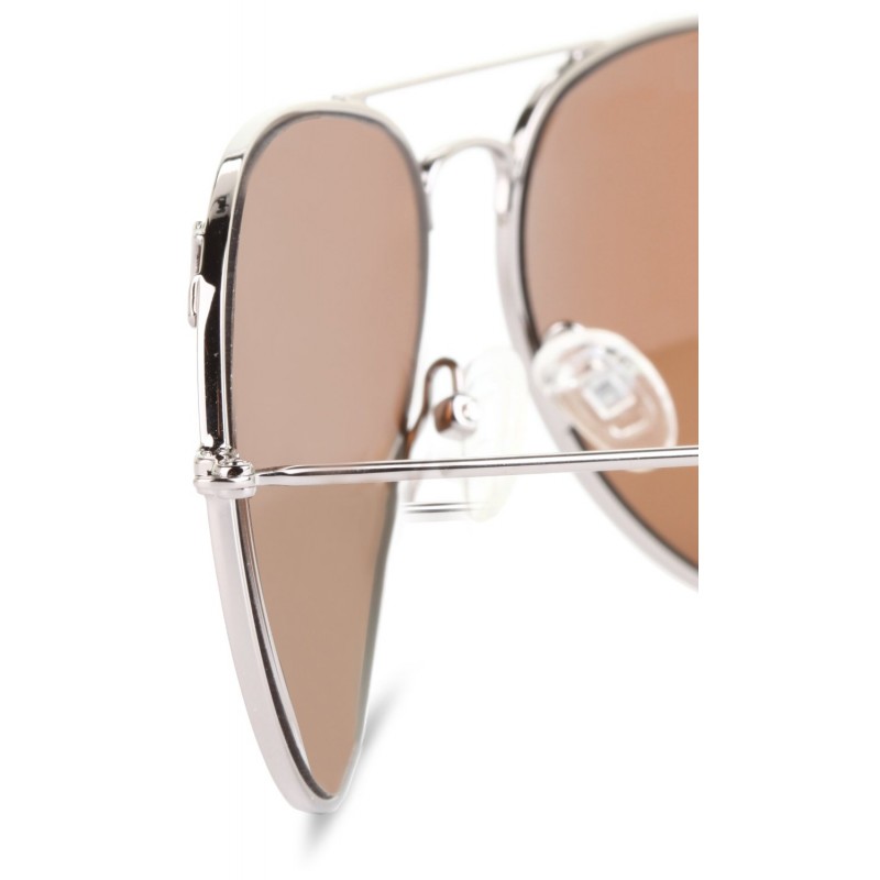 True Religion Jeff58 Aviator Sunglasses Gun & Rose